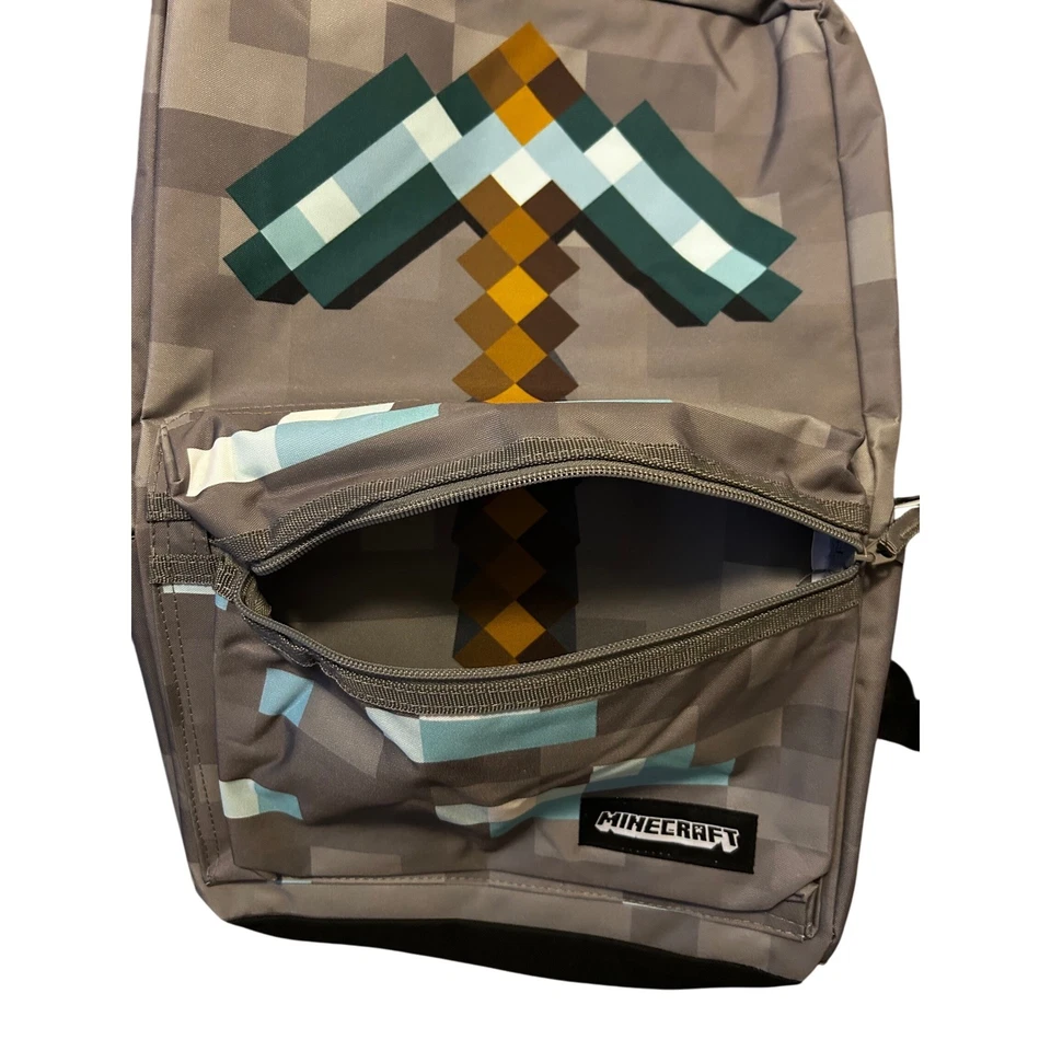 Mochila Minecraft Box con estampado de hacha Foto 3 de 3