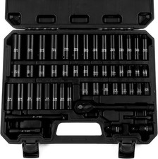 50-piece 38 Drive Socket Set Sae 516-34 Metric 8-22mm Cr-v 50-piece 38 Drive Socket Set Sae 516-34 Metric 8-22mm Cr-v