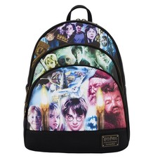 Loungefly Harry Potter Trilogy Triple Pocket Mini Backpack