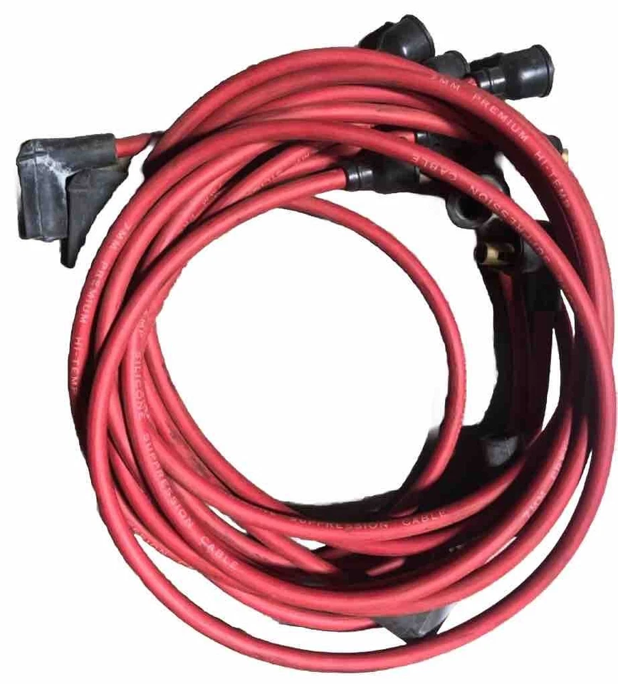 Juego de cables de bujía de 7 mm de cables de encendido de alto rendimiento de 5/1 bobina Foto 4 de 4