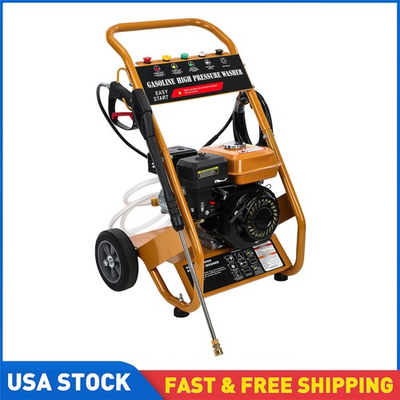 #ad Gas Pressure Washer 3950 PSI 6.5HP 0.6L Oil Capacity 4 Stroke With 5 Nozzles $273.20