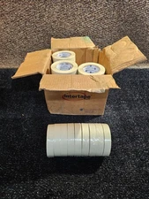 (QTY 36) Intertape PG415 24mm x 54.8M Utility-Grade Masking Tape Adhesive Rubber