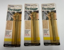 Vintage Nos Victor Tire Pressure Gauges Made In Tiawan V 902 Lot Of 3 5-50lbs