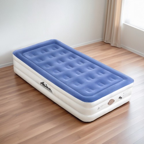 Weisshorn Air Mattress Inflatable Bed with Built-in Pump Single Cube 46cm - Picture 7 of 7