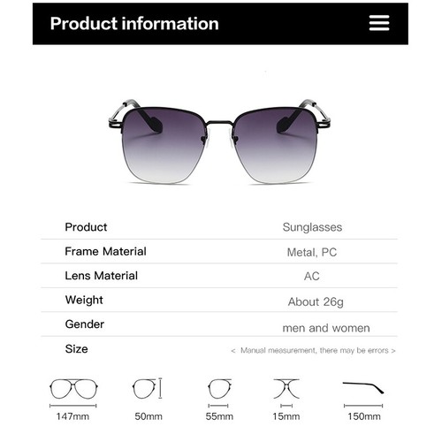 Fashion Unisex Sunglasses Trendy Vintage Metal Frame Designer Classic Glasses - Picture 7 of 19