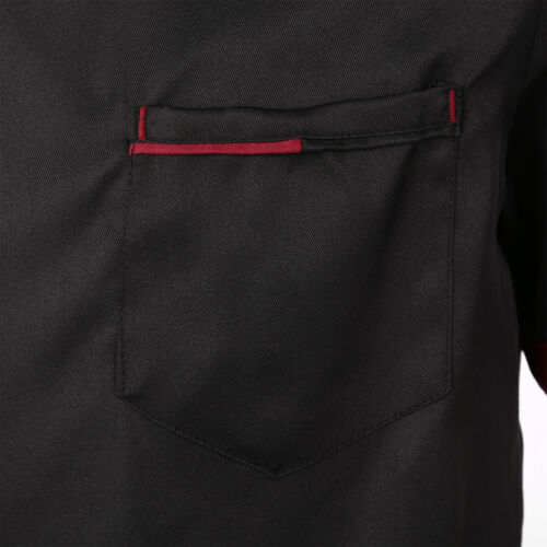 Unisex Men Women Short Sleeve Chef Jacket Coat Cook Work Restaurant Uniform Top - Picture 38 of 43