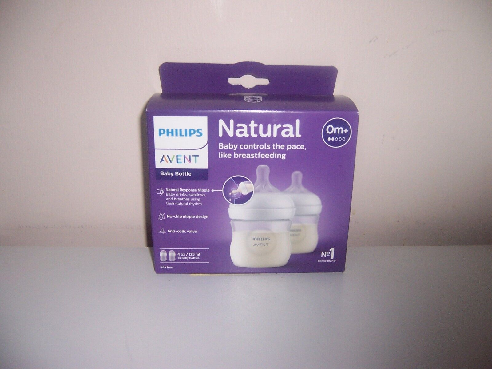 PHILIPS AVENT NATURAL BABY BOTTLE 0M&plus;