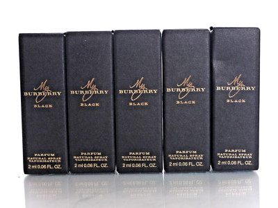 5-Burberry MY BURBERRY BLACK 0.06 oz 2 ml Parfum Spray Mini/Travel