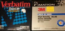 High Density HD 3.5" Diskettes  IMATION 3M  10 Pack IBM Floppy Sealed Lot of 2
