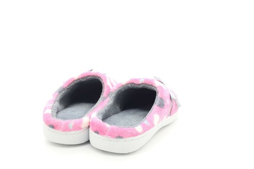 Damas Rosa Confort Suave Cálido Peludo Dormitorio Slip On Slippers Mulas  - Imagen 7 de 9