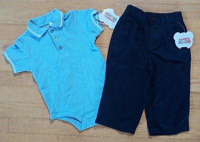 NWT Cuddle Bear Boy's 2 Piece Blue Outfit Size 18 Months | eBay