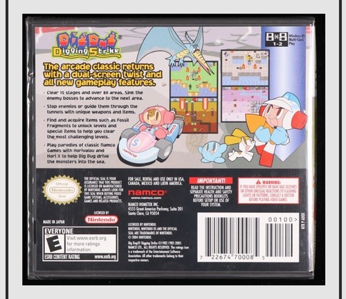 #1! 9.6 A Dig Dug: Digging Strike TOP POP WATA GRADED NOT VGA CGC Nintendo DS - Picture 7 of 8