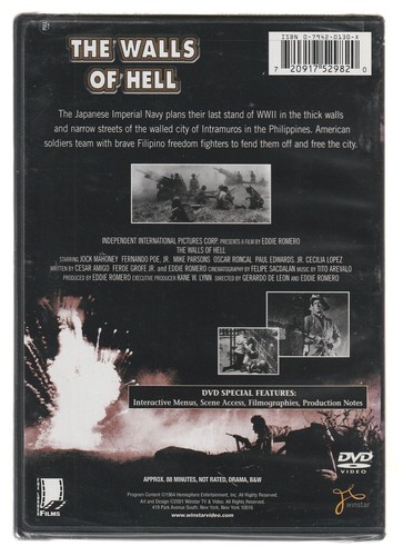 The Walls Of Hell DVD 1964 - WW2 Action Adventure - Black & White - ALL REGION - Picture 2 of 6