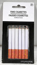 Fake Puff Cigarettes Costume Accessory - 3.25", 6 Count - Durable Realistic -