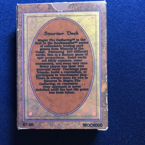 MTG Beta Starter Deck (leer) guter Zustand (teilweise geschrieben) 1993 Last One - Bild 2 von 6