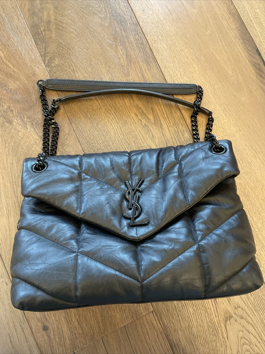 Saint Laurent Women's Puffer Small Leather Shoulder Bag