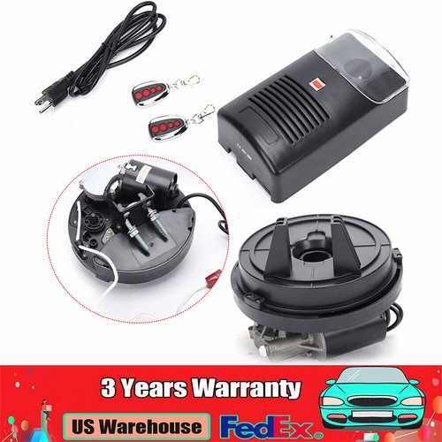 Automatic Roller Door Opener Motor Garage Roll Up Door Powerful 250N w/2 Remotes