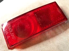 Vtg Ford FoMoCo Stimsonite 41 Duolamp 11A-A Red Lens Marker Tail Light Plastic