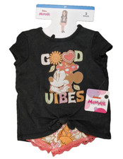 NWT Girls Disney Minnie Mouse Tee  Short Set Size 5T