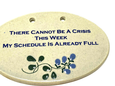 Mountain Meadows Pottery USA Ceramic Plaque -Mother to a Daughter Quote