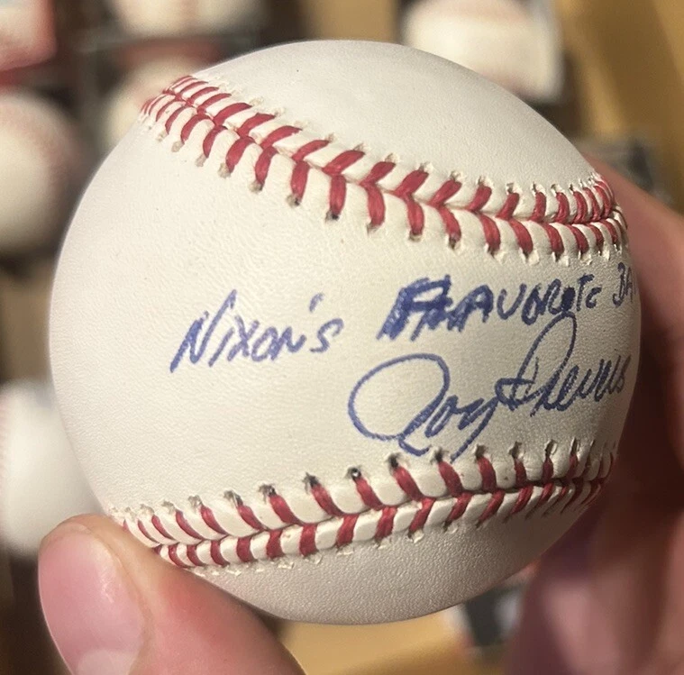 Roy Sievers Signed Baseball With Nixons Favorite Ballplayer Inscription Rare - Image 3 of 4