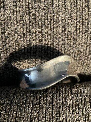 Sterling Silver Wide Wavy Cuff Bracelet - Picture 3 of 4