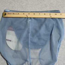 Vintage Bali Enchantress Bra 34C & Panty M Lingerie Set Blue Sheer Lace NWT