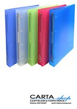 RACCOGLITORE ANELLI 30 MM. IN PPL COPERTINA MORBIDA - FORMATO MAXI A4