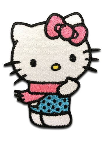 Hello Kitty Winter Outfit Thumbs Up Iron On Sew On Patch Sanrio Licensed NEW - Picture 1 of 1
