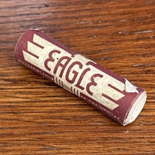 Vintage EAGLE Pencil Co. HB Black Mechanical Lead 1.18mm NOS 18 Pc Wood Tube USA