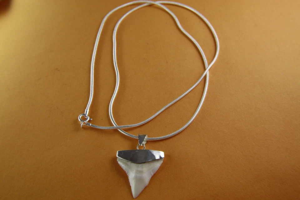 Collana 2 Mm Larga Argento Ciondolo 925 Argento Reale / 433 - Immagine 2 di 4