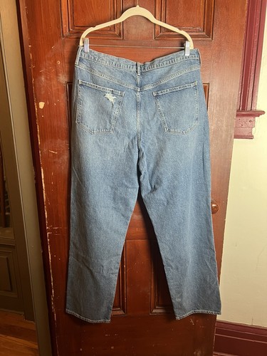 NWT a.n.a Highest Rise Vintage Straight Jeans Distressed Sz 18 - Picture 2 of 9