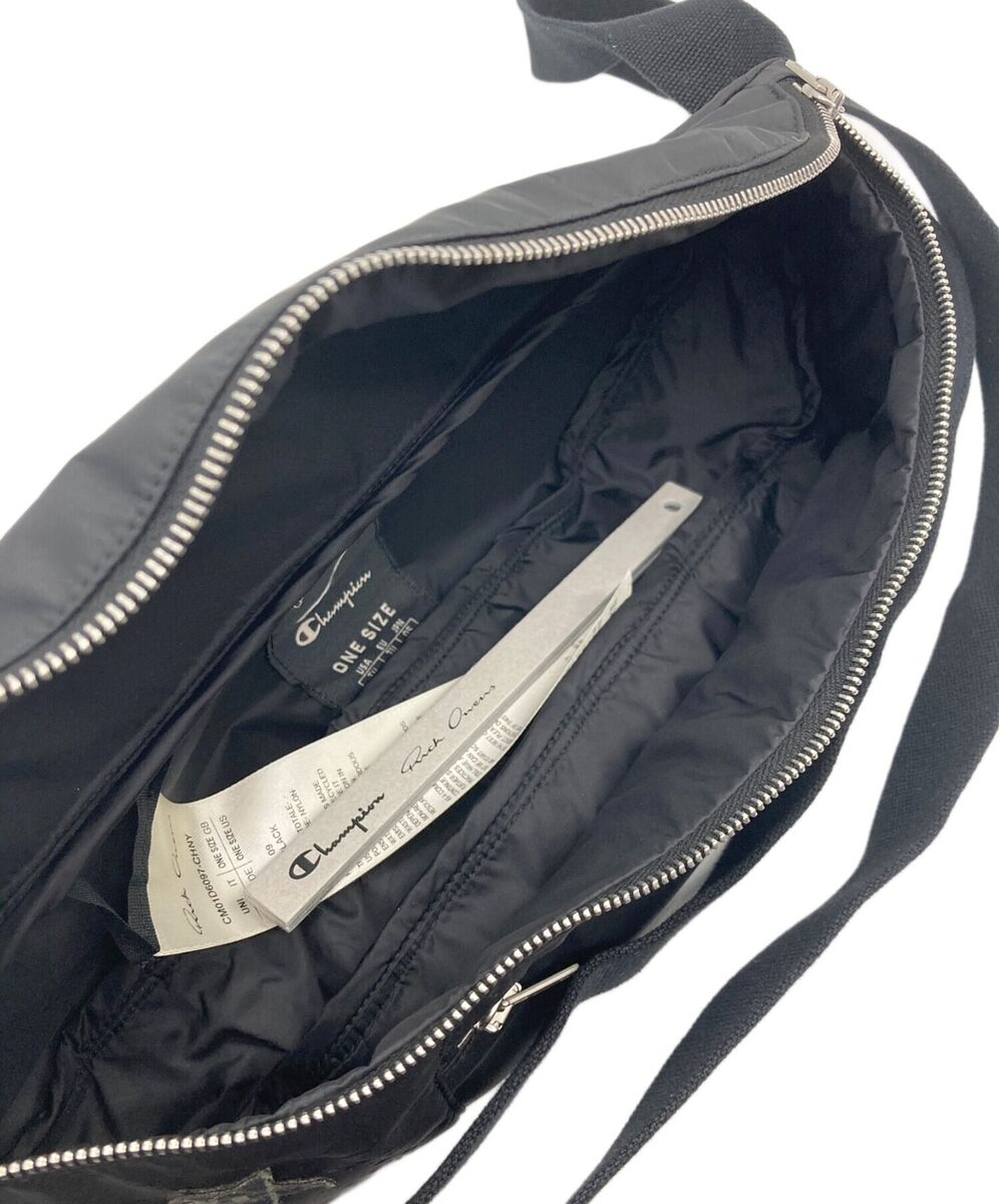 Champion x RICK OWENS Logo Belt Shoulder Bag Black Collab Champion x RICK OWENS Logo Belt Shoulder Bag Black Collab