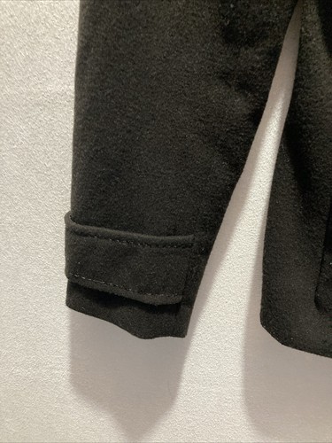 H&M Coat Jacket Womens Size 2 Wool Blend Pea Coat Black Excellent Condition - Picture 4 of 9