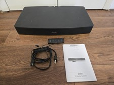 BOSE Solo TV Sound System Stand Bar Speaker 410376 Black With Remote