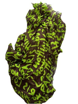 2008 Louis Vuitton x Stephen Sprouse Graffiti Scarf 100% Wool