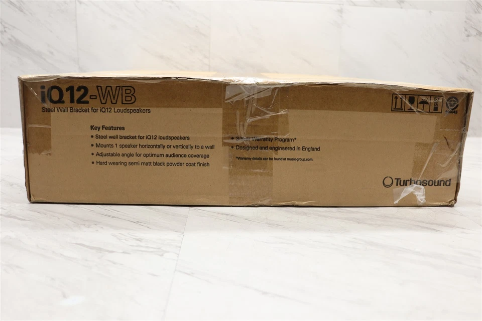 NUEVO Soporte de pared Turbosound IQ12-WB para altavoz iQ12 kit de montaje de acero Foto 3 de 3