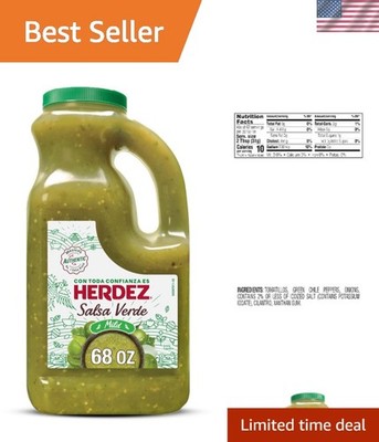 68 oz Mild Salsa Verde   Smoky Salsa for Enchiladas, Chips & Special Occasions