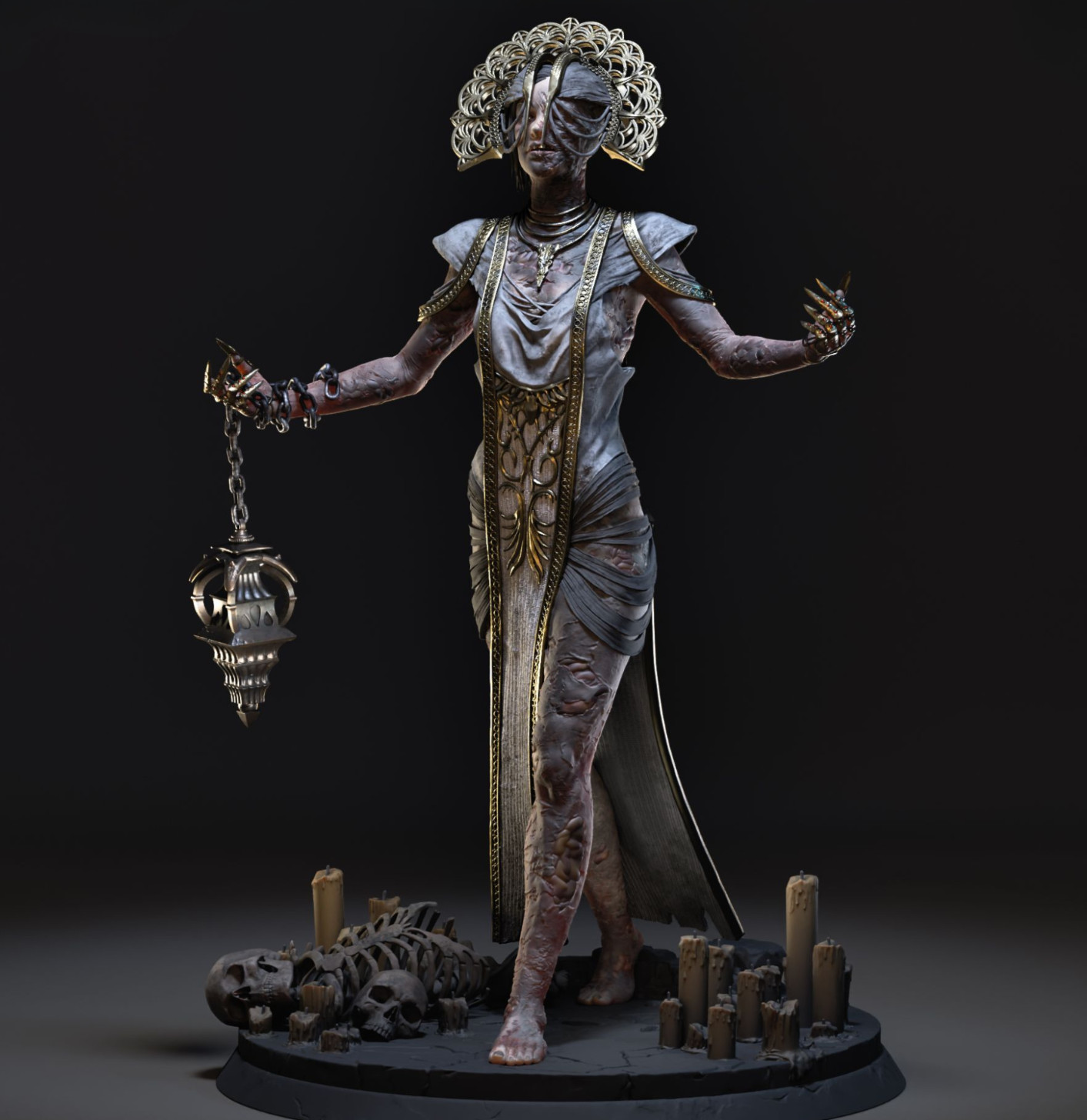 Statuette en résine haute définition Dead by Daylight The Plague par Bulkamancer