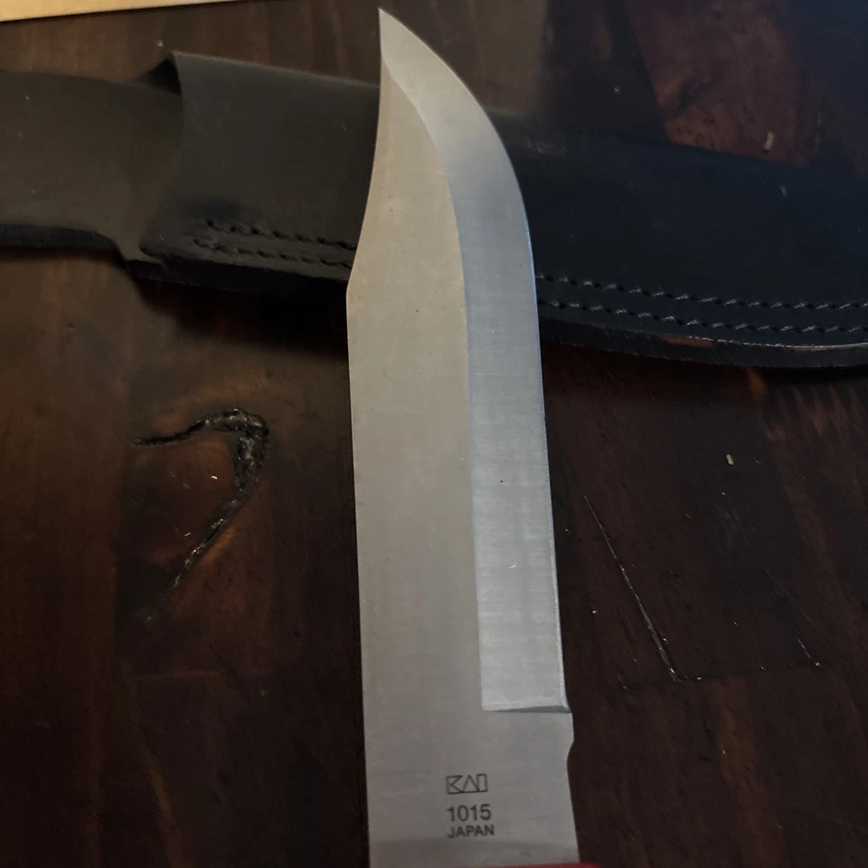 Новый из старых запасов охотничий нож Kershaw Bowie модель 1015 с фиксированным лезвием KAI сделано в Японии - Изображение 3 из 4