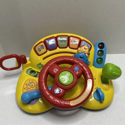 VTech Turn & Learn Driver Interactive Red and Yellow Dashboard Numbers Sings Toy