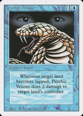 [MTG] Psychic Venom (076) (3ED) HP-DMG