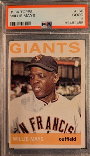 1964 Topps Willie Mays PSA 2