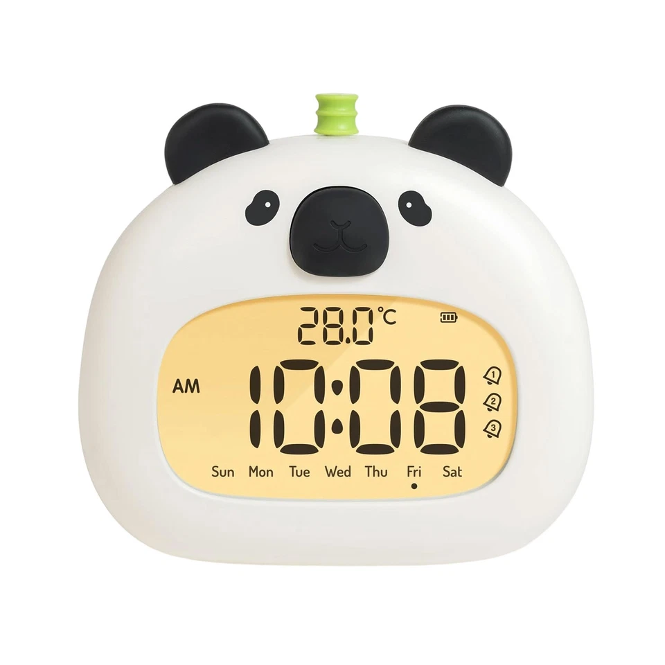 Children's Alarm Clock,Bedside Alarm Clock&Night Light, Digital Display, 3.15in - Image 3 of 4