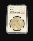 1935 Peace Silver Dollar ($1)  Certified NGC AU55 Key Date