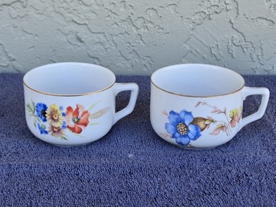 (2) MZ Czechoslovakia Moritz Zdekauer Dobre Chutnani Painted Nude Lady Cups