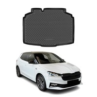 Kofferraummatte Kofferraumwanne FüR Skoda Fabia 2021-2026 Unterer Gummi TPE