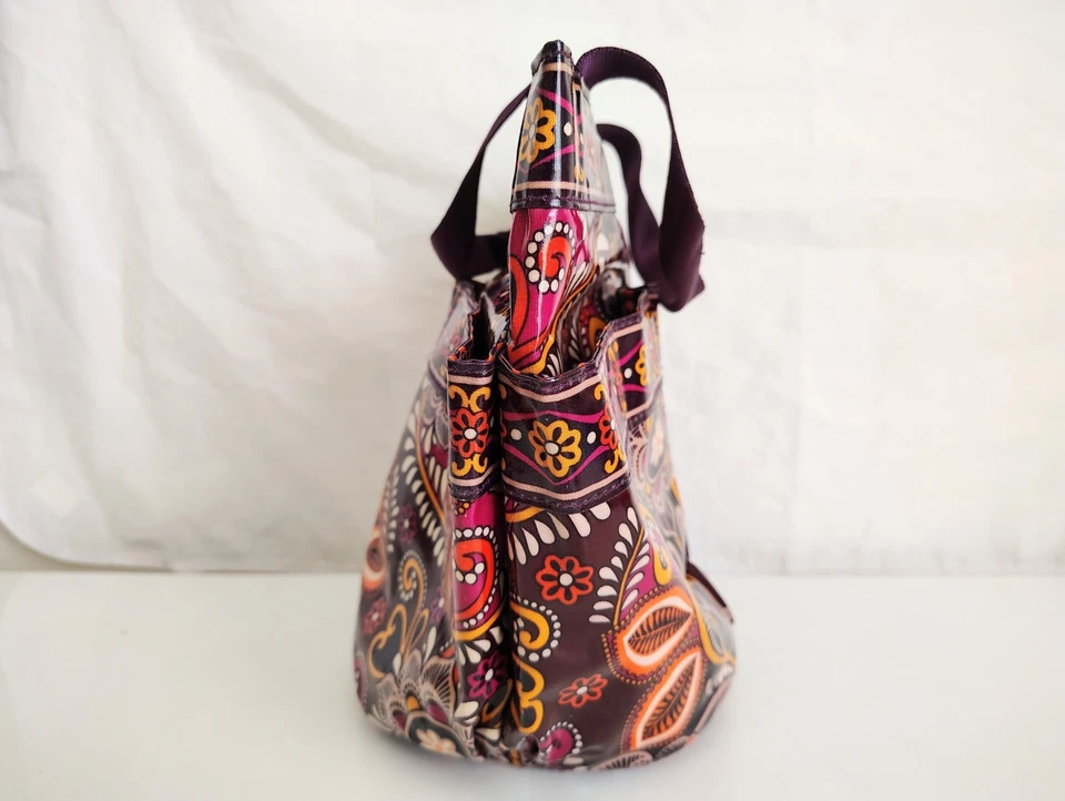 Сумка с короткими ручками VERA BRADLEY Safari Sunset узор для душа колледжа общежития путешествий снятая с производства - Изображение 4 из 4