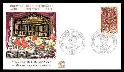 Mayfairstamps France FDC 1968 the little white beds 50th anniversary First Day C