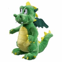 Heunec Drachen Stehend GrüN, Kuscheltier, PlüSchtier, Stofftier, 20 Cm, 378070